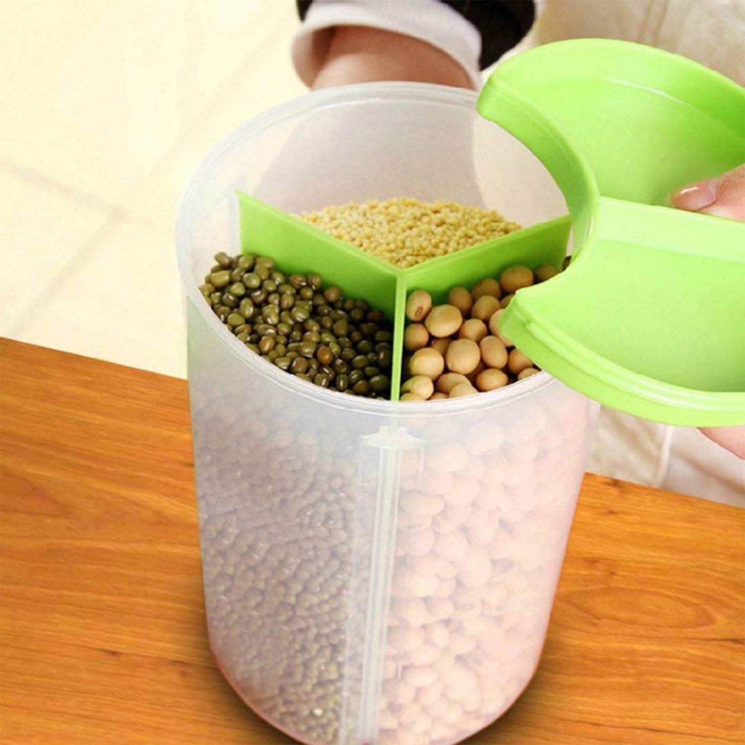 0618B 3 in 1 Transparent Air Tight Storage Dispenser Container (With Color Box) 0618B 3 in 1 Transparent Air Tight Storage Dispenser Container (With Color Box)